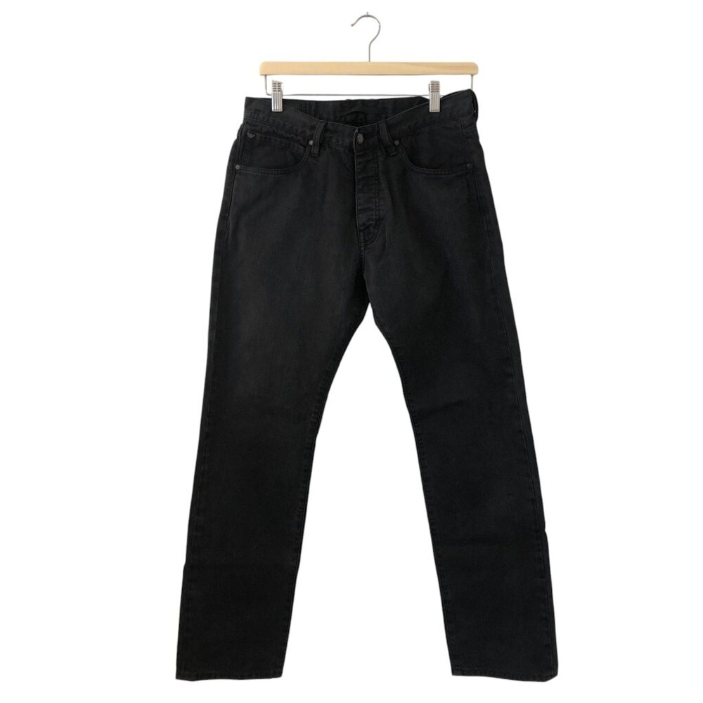 Duchamp London Black Cotton Jeans Straight Leg Size 29x30